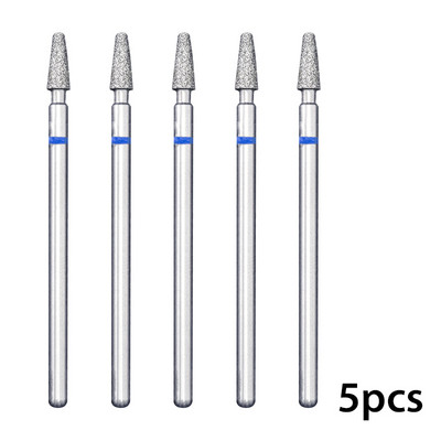 5 kom/lot Svrdla za nokte za manikuru Električna bušilica Dijamantno glodalo Rezač zanoktica Burr Svrdla za nokte Dodaci