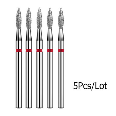 5 kom/lot Svrdla za nokte za manikuru Električna bušilica Dijamantno glodalo Rezač zanoktica Burr Svrdla za nokte Dodaci