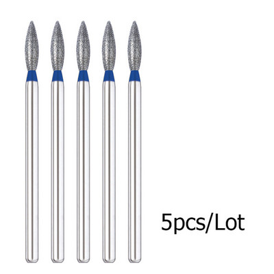 5 kom/lot Svrdla za nokte za manikuru Električna bušilica Dijamantno glodalo Rezač zanoktica Burr Svrdla za nokte Dodaci