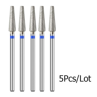 5 kom/lot Svrdla za nokte za manikuru Električna bušilica Dijamantno glodalo Rezač zanoktica Burr Svrdla za nokte Dodaci