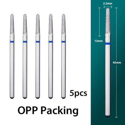 5 kom/lot Svrdla za nokte za manikuru Električna bušilica Dijamantno glodalo Rezač zanoktica Burr Svrdla za nokte Dodaci