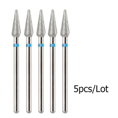 5 kom/lot Svrdla za nokte za manikuru Električna bušilica Dijamantno glodalo Rezač zanoktica Burr Svrdla za nokte Dodaci