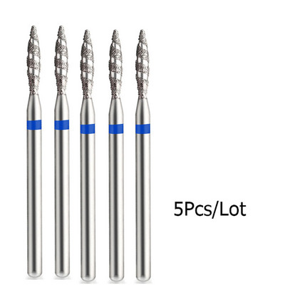 5 kom/lot Svrdla za nokte za manikuru Električna bušilica Dijamantno glodalo Rezač zanoktica Burr Svrdla za nokte Dodaci