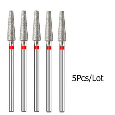 5 kom/lot Svrdla za nokte za manikuru Električna bušilica Dijamantno glodalo Rezač zanoktica Burr Svrdla za nokte Dodaci