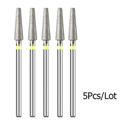 5 kom/lot Svrdla za nokte za manikuru Električna bušilica Dijamantno glodalo Rezač zanoktica Burr Svrdla za nokte Dodaci