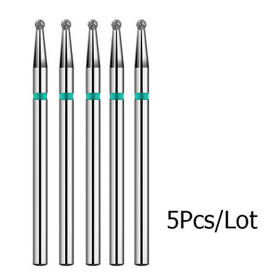 5 kom/lot Svrdla za nokte za manikuru Električna bušilica Dijamantno glodalo Rezač zanoktica Burr Svrdla za nokte Dodaci