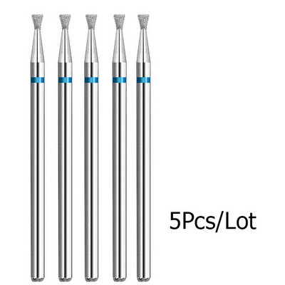 5 kom/lot Svrdla za nokte za manikuru Električna bušilica Dijamantno glodalo Rezač zanoktica Burr Svrdla za nokte Dodaci