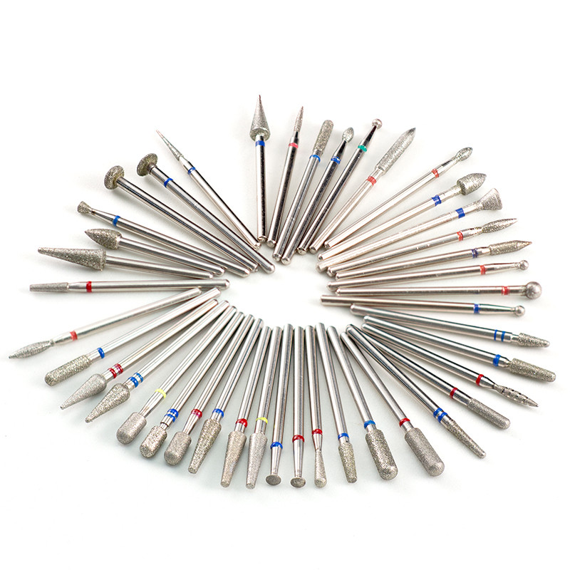 5 kom/lot Svrdla za nokte za manikuru Električna bušilica Dijamantno glodalo Rezač zanoktica Burr Svrdla za nokte Dodaci