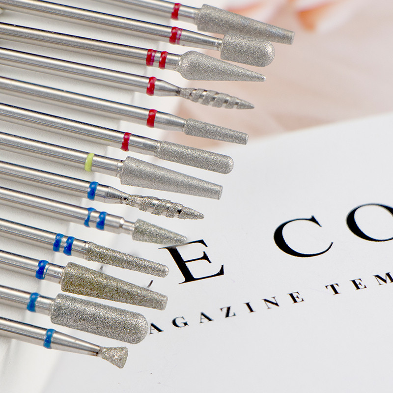 5 kom/lot Svrdla za nokte za manikuru Električna bušilica Dijamantno glodalo Rezač zanoktica Burr Svrdla za nokte Dodaci