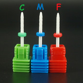 1 buc 3/32" C, M, F Unelte de salon pentru arta unghiilor Burghiu electric Pila de unghii din ceramica pentru masina de manichiura de unghii Cut Cuticula.