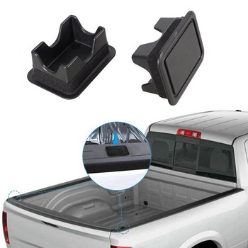 Капаци за джобове на колове за Dodge Ram 1500 2500 2019-2021 г., заден пикап за камиони, релси за легло, джобове за колове, капачки за отвори (комплект от 2)