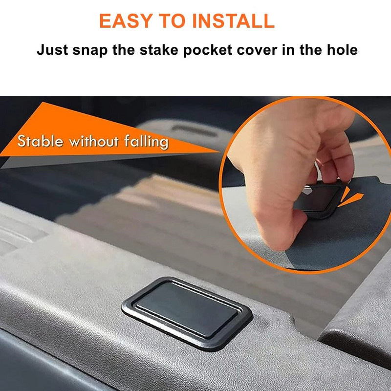 Vaia taskukaaned Dodge Ram 1500 2500 2019-2021, tagumise veoauto pikapi voodi siini vaia tasku pistikute augukorgid (2 tk)