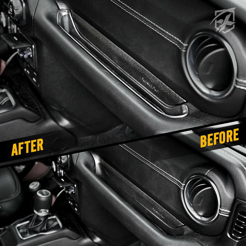 Reisija käepideme hoiualus Auto siseukse panipaik koos libisemisvastase matiga Jeep Wrangler JL/JLU Gladiator JT 18-21 jaoks