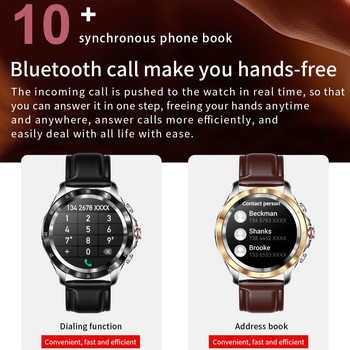 2023 Νέο Bluetooth Call Smartwatch Men IP68 Αδιάβροχο έξυπνο ρολόι Ρολόγια παρακολούθησης καρδιακού παλμού της πίεσης του σώματος