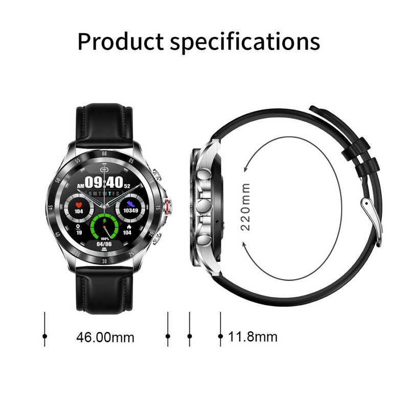 2023. aasta uus Bluetoothi kõnega nutikell meeste IP68 veekindel nutikell südame löögisageduse vererõhu ja kehatemperatuuri jälgimise kellad