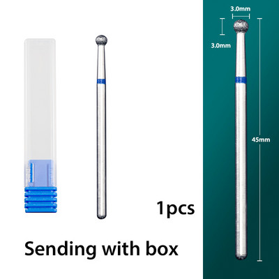 3,0 mm 2,0 mm 1,8 mm kuulnaelad kuultrellid peened teemant küünenaha Burr vene küünefreesid maniküüri küünepuurid