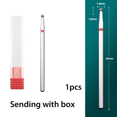 3,0 mm 2,0 mm 1,8 mm kuulnaelad kuultrellid peened teemant küünenaha Burr vene küünefreesid maniküüri küünepuurid