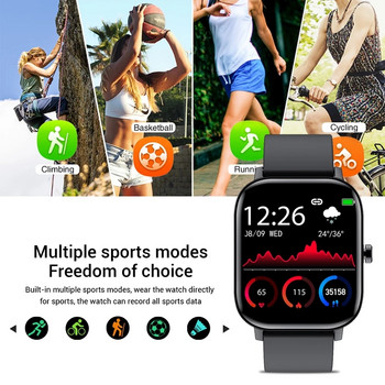 2023 Нов дамски смарт часовник с Bluetooth разговор дамски моден часовник 1,69-инчов пълен сензорен екран кръвно налягане Спортен смарт часовник жена