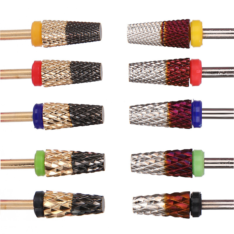 UMECOLOR volframo karbido nagų grąžtai Frezavimo pjovimo pjovimo staklės, skirtos elektriniam gręžtuvui, manikiūro mašinai, nagų dildės, priedai