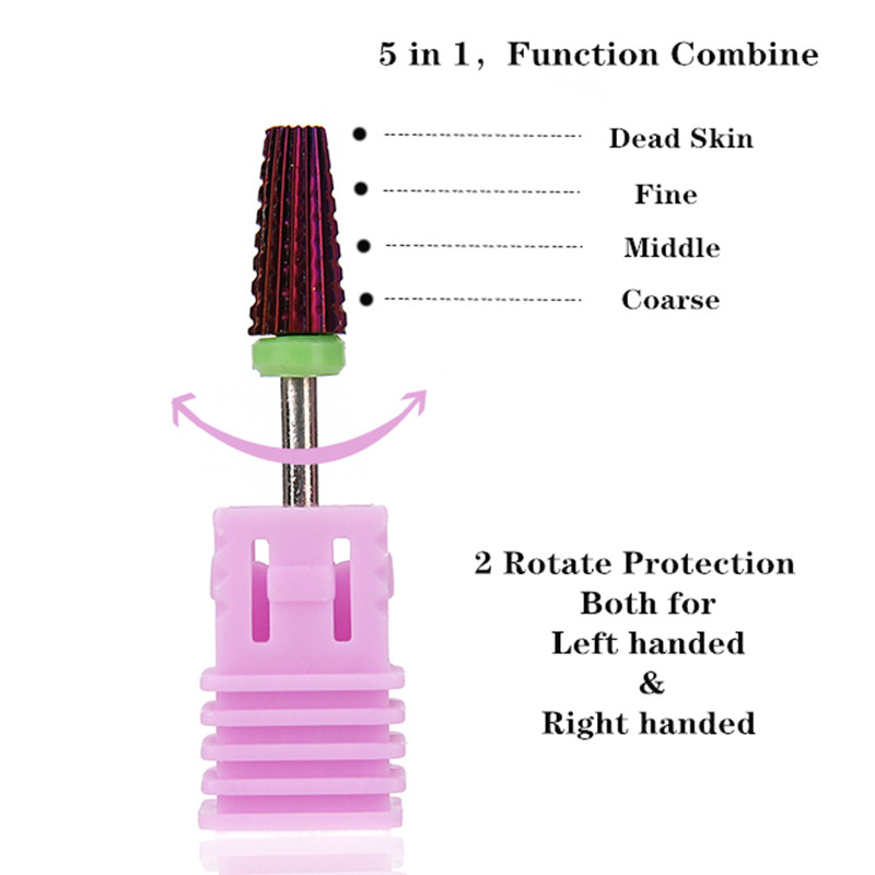 UMECOLOR volframo karbido nagų grąžtai Frezavimo pjovimo pjovimo staklės, skirtos elektriniam gręžtuvui, manikiūro mašinai, nagų dildės, priedai