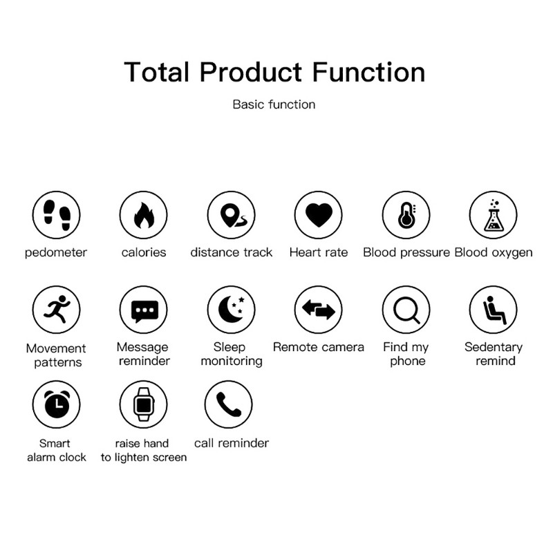 Ceasuri inteligente Bluetooth Fitness Tracker Ceasuri digitale Ceasuri inteligente Bărbați Femei Tensiune arterială IOS Android Brățară inteligentă D18 2022
