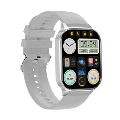 Смарт часовник HK26 мъжки Bluetooth разговор 2.04 инча AMOLED голям екран NFC AI гласов спортен фитнес тракер дамски интелигентен часовник