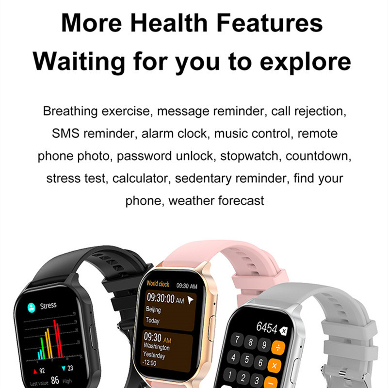 Ceas inteligent HK26 Bărbați Apel Bluetooth 2,04 inchi AMOLED Ecran mare NFC AI Voce Sport Fitness Tracker Femei Smartwatch