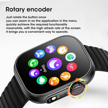 2023 Нов смарт часовник за мъже с пълен сензорен екран Спортен фитнес часовник IP67 Водоустойчив Bluetooth за Android Ios Смарт часовник за мъже+кутия