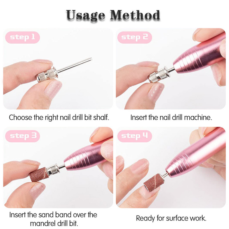 3/5/10 tk küünepuuriotsad lihvimispaelad, kaaned, torukäepidemed, elektrilised viilid, küünepuuripead, maniküüri pediküüri tarvikud