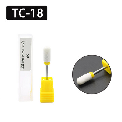 OGEYERO Burghiu din carbură ceramică pentru unghii Cutter de tăiat unghii Rotiți freze freze Mașină electrică de găurit pentru instrumente de manichiură pedichiură