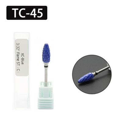 OGEYERO Burghiu din carbură ceramică pentru unghii Cutter de tăiat unghii Rotiți freze freze Mașină electrică de găurit pentru instrumente de manichiură pedichiură