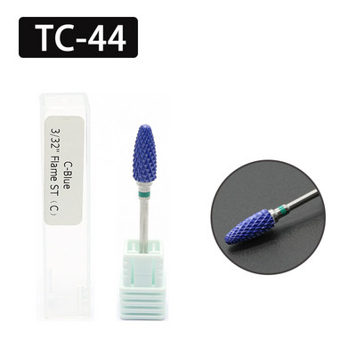 OGEYERO Burghiu din carbură ceramică pentru unghii Cutter de tăiat unghii Rotiți freze freze Mașină electrică de găurit pentru instrumente de manichiură pedichiură