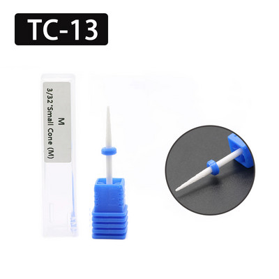 OGEYERO Burghiu din carbură ceramică pentru unghii Cutter de tăiat unghii Rotiți freze freze Mașină electrică de găurit pentru instrumente de manichiură pedichiură