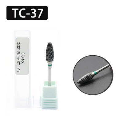 OGEYERO Burghiu din carbură ceramică pentru unghii Cutter de tăiat unghii Rotiți freze freze Mașină electrică de găurit pentru instrumente de manichiură pedichiură