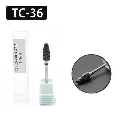 OGEYERO Burghiu din carbură ceramică pentru unghii Cutter de tăiat unghii Rotiți freze freze Mașină electrică de găurit pentru instrumente de manichiură pedichiură