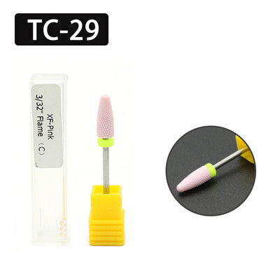 OGEYERO Burghiu din carbură ceramică pentru unghii Cutter de tăiat unghii Rotiți freze freze Mașină electrică de găurit pentru instrumente de manichiură pedichiură