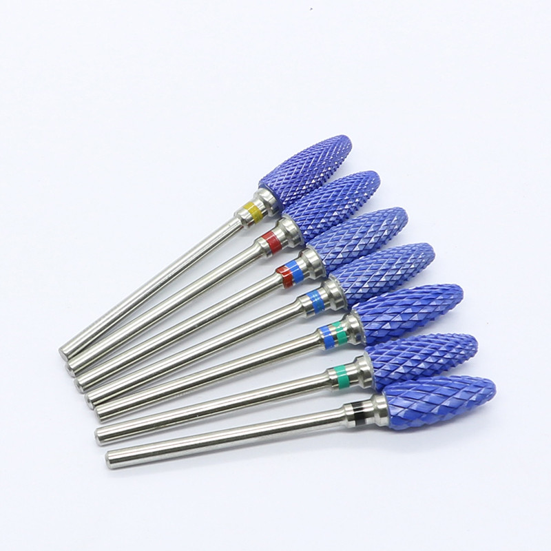 OGEYERO Burghiu din carbură ceramică pentru unghii Cutter de tăiat unghii Rotiți freze freze Mașină electrică de găurit pentru instrumente de manichiură pedichiură