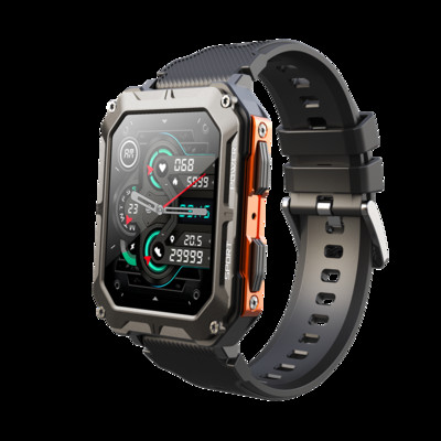 Uhoofit C20Pro välistingimustes kasutatav nutikell meeste helistamine spordile, 1,83-tolline HD värviline puuteekraan 380 mAh IP68 veekindel käekell