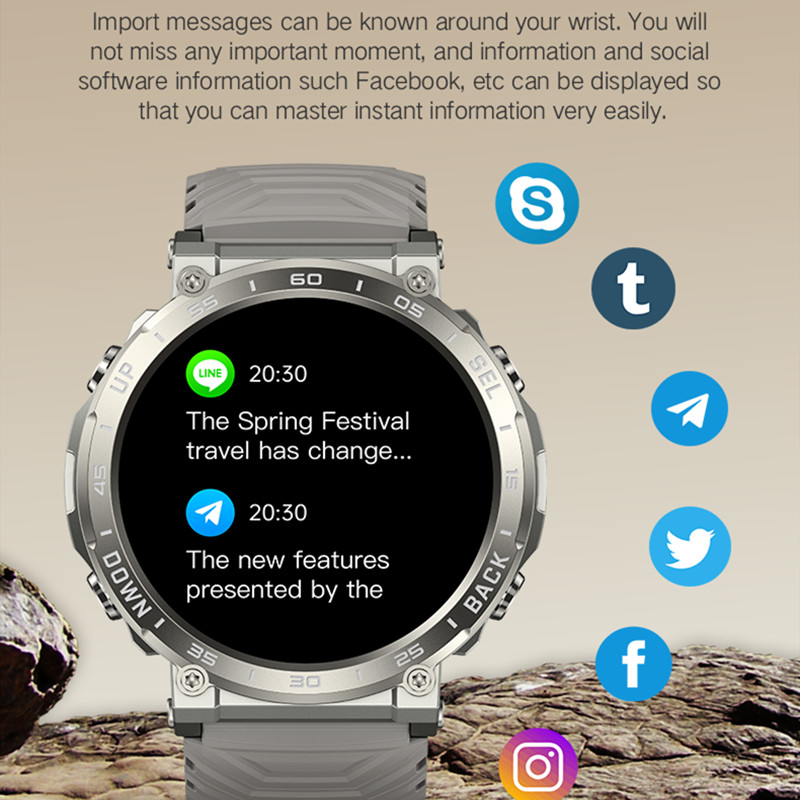 Ceas inteligent S56 Apel Bluetooth 1,52 inch HD Ecran mare Ritm cardiac Tensiune arterială Sănătate Fitness Tracker Bărbați Femei Ceas inteligent