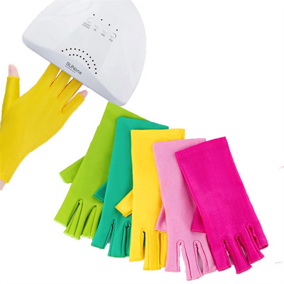 2Pcs Anti UV Radiation Protection Gloves UV Ray Protection Gloves For Nails Anti UV Light Nail Art Anti UV Gloves Manicure Tools
