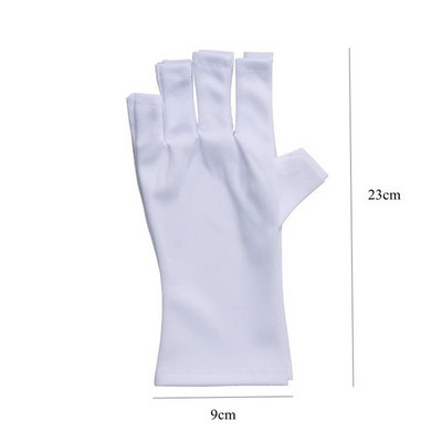 2 tk UV-kiirgusevastased kaitsekindad UV-kiirguse kaitse kindad küüntele UV-valgusevastased küüntekunstid UV-vastased kindad maniküüri tööriistad