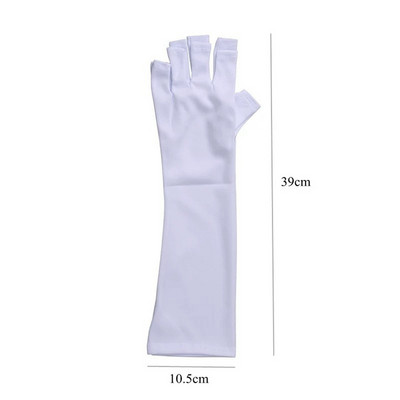 2 tk UV-kiirgusevastased kaitsekindad UV-kiirguse kaitse kindad küüntele UV-valgusevastased küüntekunstid UV-vastased kindad maniküüri tööriistad