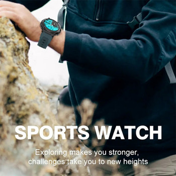 Смарт часовник S56T Мъжки 1,39-инчов мониторинг на здравето Музикален контрол Bluetooth разговор Спорт на открито Фитнес тракер Смарт часовник