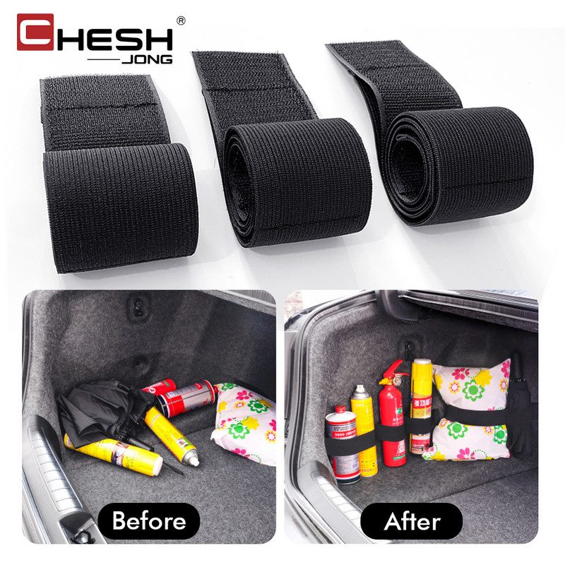 Automobilio bagažinės laikiklis Juodosios magiškos juostos Automobilių priedai Tvirtinimo diržo laikymo krepšio juostos Fiksuotas automobilio salono saugojimas ir tvarkymas