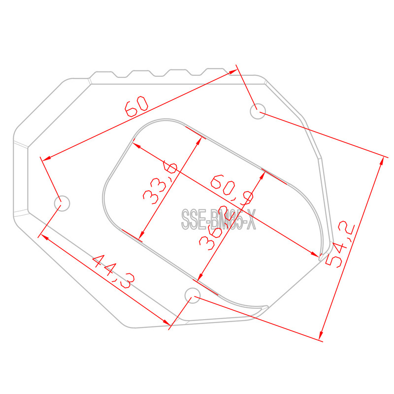 F850GS / F750GS tugijala suurendamine mootorratta küljealuse pikenduseks BMW F850 GS F 750 850 GSA 2018-2020 2021 2022 tarvikud