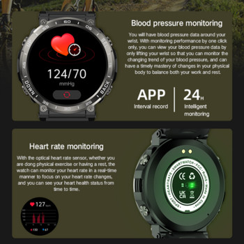 Έξυπνο ρολόι S56 ανδρική κλήση Bluetooth Smartband 1,52 ιντσών Μεγάλη οθόνη HD καρδιακών παλμών Έξυπνο ρολόι παρακολούθησης της πίεσης του αίματος