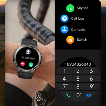 Смарт часовник S56 Мъжки Bluetooth Call Smartband 1,52 инча HD голям екран Сърдечен ритъм Кръвно налягане Фитнес тракер Смарт часовник