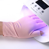 2 vnt Nail Art Glove Anti UV Apsauginė pirštinė Led lempos spinduliuotei atspari pirštinė apsauga Rankos nagų dailės geliu UV LED lempos įrankis