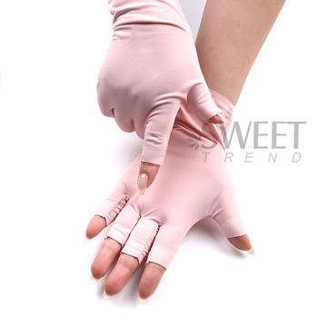 2 τμχ Nail Art Glove Anti UV Protection Glove Led Lamp Proof Radiation Glove Protecter Hands For Nail Art Gel UV LED Lamp Lamp