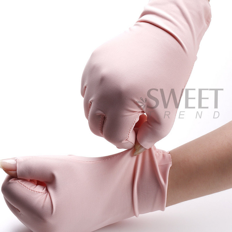 2 vnt Nail Art Glove Anti UV Apsauginė pirštinė Led lempos spinduliuotei atspari pirštinė apsauga Rankos nagų dailės geliu UV LED lempos įrankis